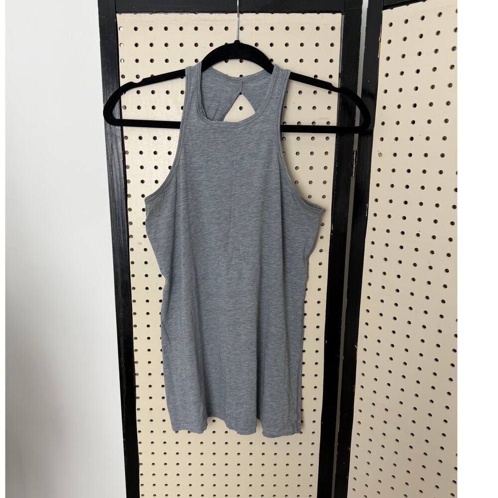 Lululemon Gray High Neck Keyhole Back Tank Top 6